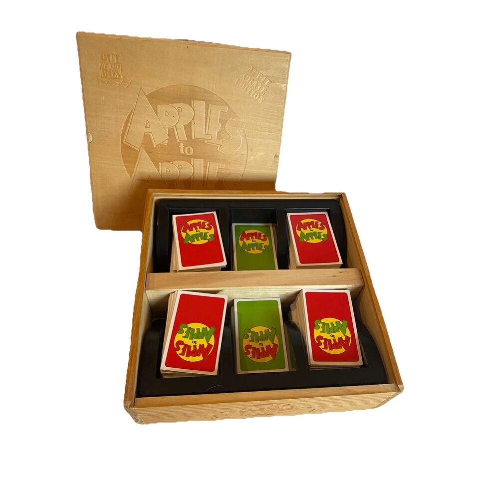 Apples To Apples Wooden Apple Crate Edition Board Game